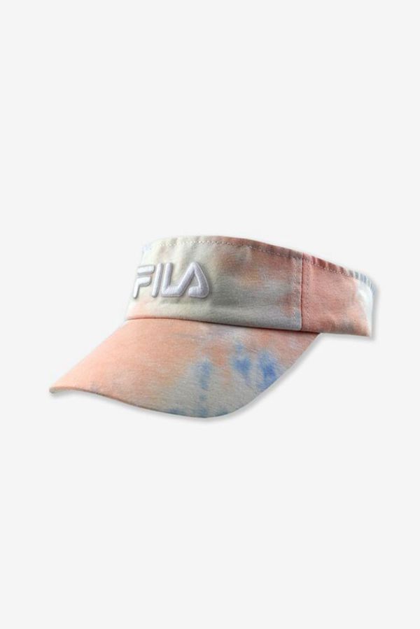 Fila Tie Dye Bill Cap - White/Blue,NZ 364-89164